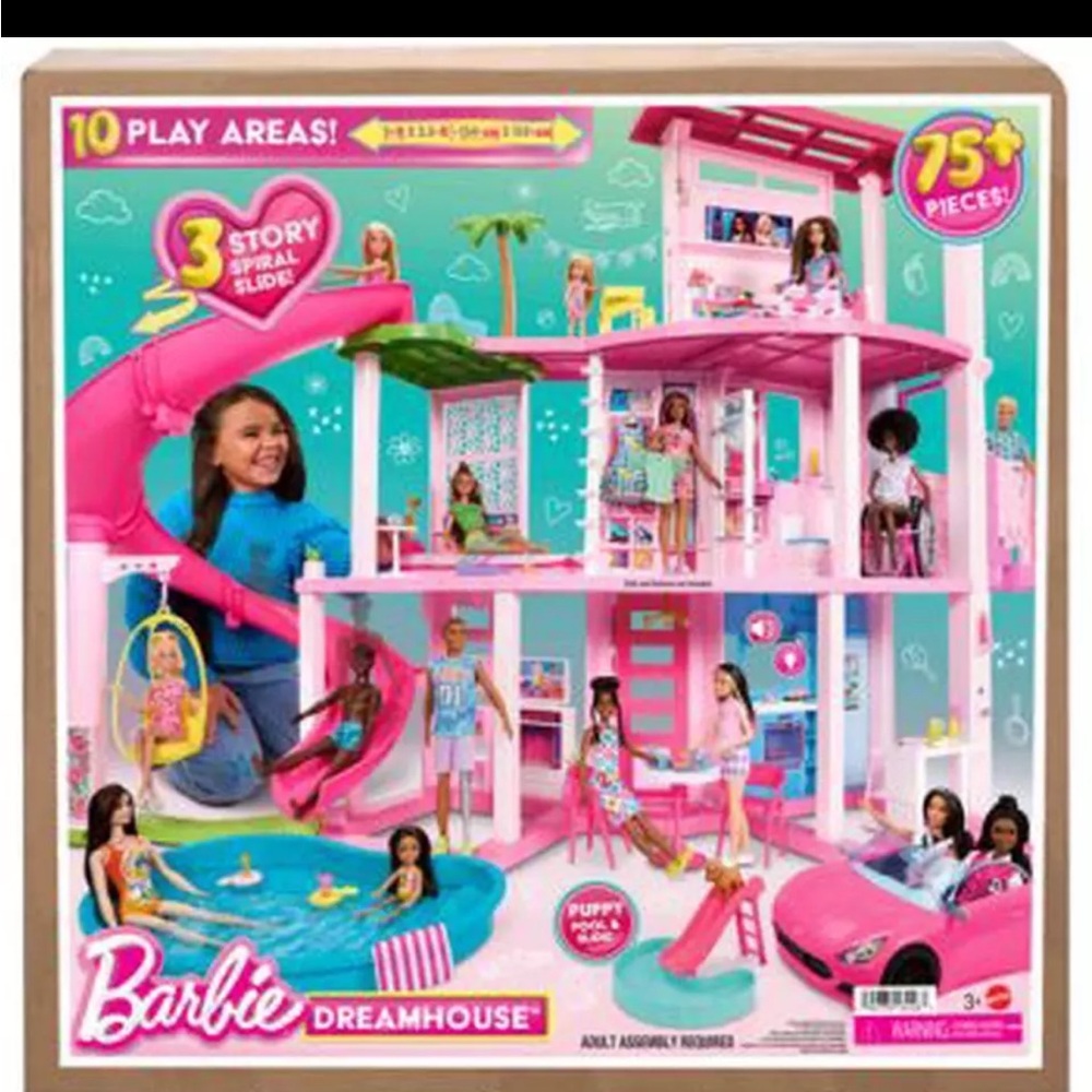 Brand new Barbie dream house 75+ pieces never been opened